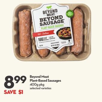 Longo's Beyond meat plant-based sausages offer