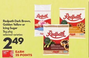Longo's Redpath dark brown, golden yellow or icing sugar offer