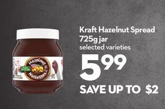 Longo's Kraft hazelnut spread offer