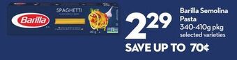 Longo's Barilla semolina pasta offer