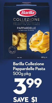 Longo's Barilla collezione pappardelle pasta offer