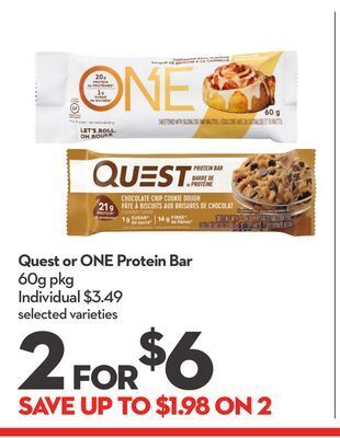 Longo's Quest or one protein bar offer