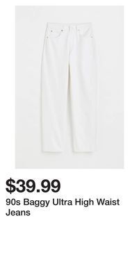 H&M 90s baggy ultra high waist jeans offer