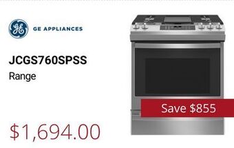 Canadian Appliance Source Ge range offer