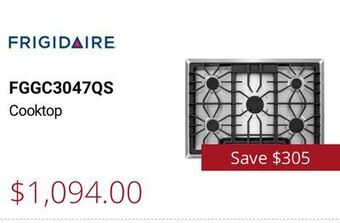 Canadian Appliance Source Frigidaire cooktop offer
