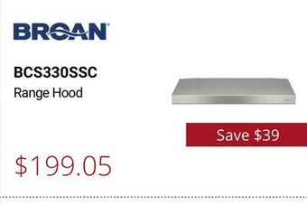 Canadian Appliance Source Broan range hood offer