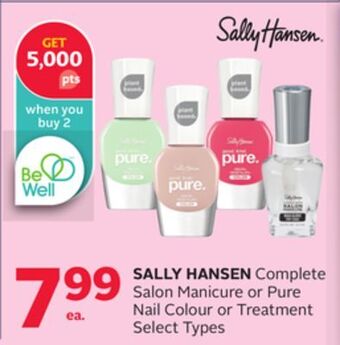 Rexall Sally hansen complete salon manicure or pure nail colour or treatment offer