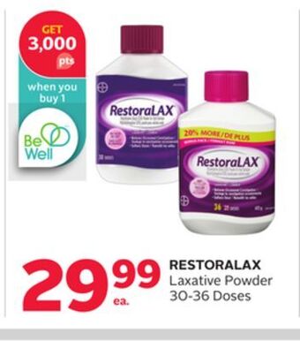 Rexall Restoralax laxative powder 30-36 doses offer