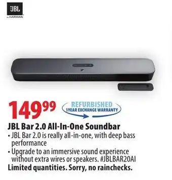 London Drugs Jbl bar 2.0 all-in-one soundbar offer