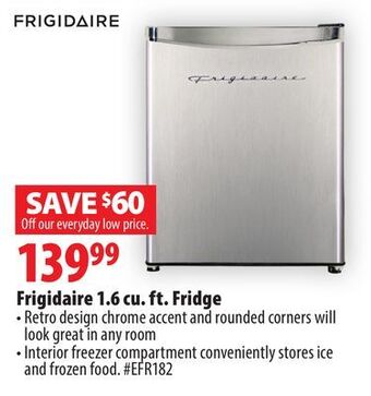 London Drugs Frigidaire 1.6 cu. ft. fridge offer