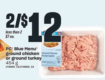 Independent City Market Pc® blue menu® ground chicken or ground turkey, 454 g offer