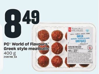 Independent City Market Pc® world of flavours™ greek style meatballs, 400 g offer