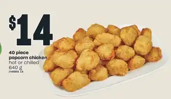 Independent City Market 40 piece popcorn chicken, 640 g offer