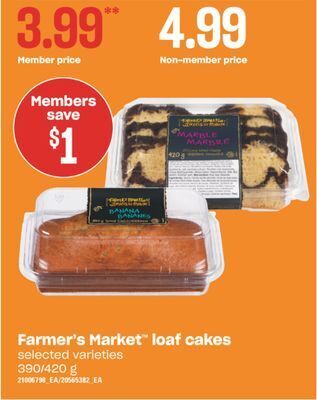 Independent City Market Farmer's market™ loaf cakes, 390/420 g offer