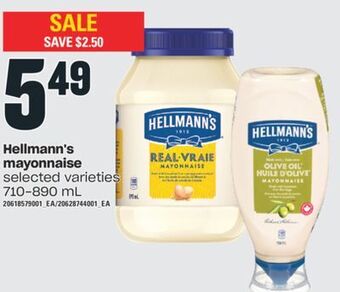 Independent City Market Hellmann's mayonnaise, 710-890 ml offer