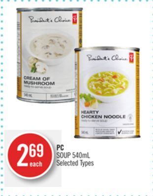 Shoppers Drug Mart Pc soup offer