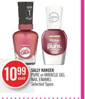 Shoppers Drug Mart Sally hansen pure or miracle gel nail enamel offer