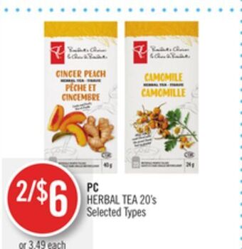 Shoppers Drug Mart Pc herbal tea offer