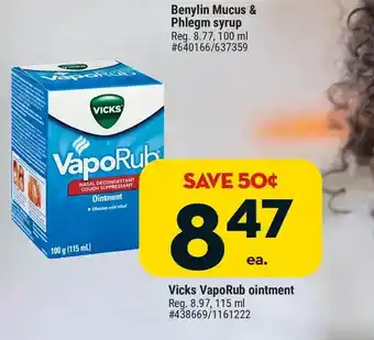 Giant Tiger Vicks vaporub ointment offer