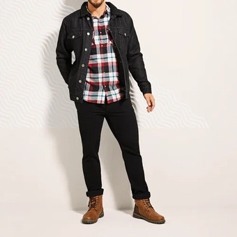 Giant Tiger Men's sherpa denim jacket offer