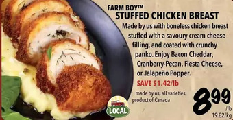 Farm Boy Farm boy stuffed chicken breast offer