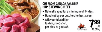 Farm Boy Hip stewing beef offer