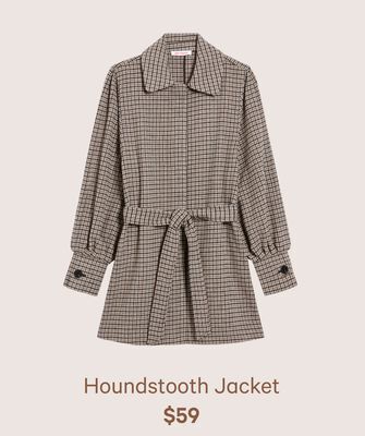 Joe Fresh Houndstooth jacket offer
