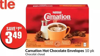 FreshCo Carnation hot chocolate envelopes offer