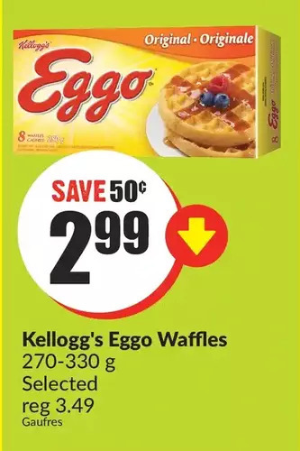 FreshCo Kellogg's eggo waffles offer