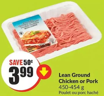 FreshCo Lean ground chicken or pork offer