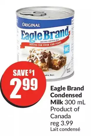FreshCo Eagle brand condensed milk offer
