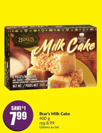 FreshCo Brar's milk cake offer