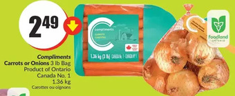 FreshCo Compliments carrots or onions offer