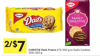 Foodland Christie peek freans or dad's cookies offer