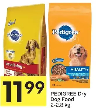 Foodland Pedigree dry dog food offer