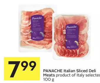Foodland Panache italian sliced deli meats offer