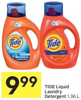 Foodland Tide liquid laundry detergent offer