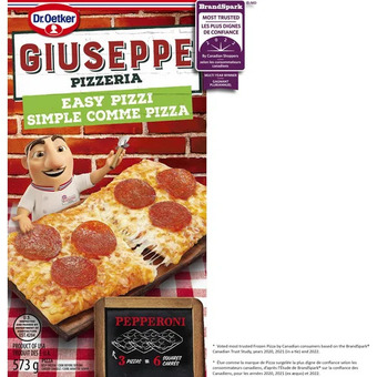 Walmart Dr. oetker giuseppe pizzeria easy pizzi or the good baker frozen pizza offer