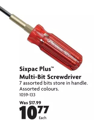Home Hardware Sixpac plus multi-bit screwdriver offer