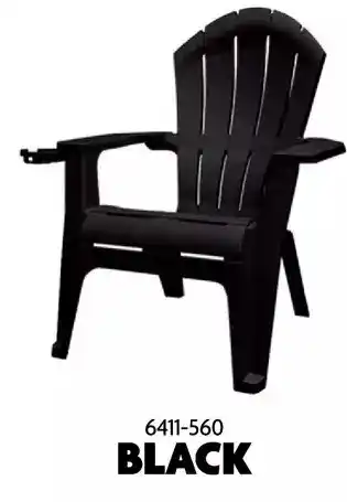 Home Hardware Adams deluxe adirondack chairs - black offer