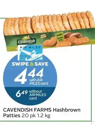 Sobeys Cavendish farms hashbrown patties offer