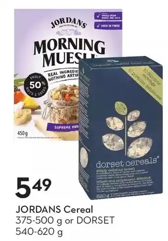Sobeys Jordans cereal or dorset offer