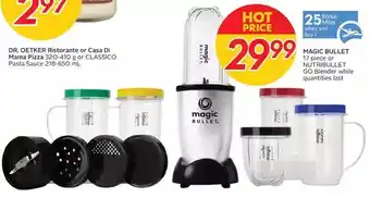 Sobeys Magic bullet or nutribullet go blender offer