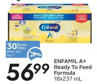 Sobeys Enfamil a+ ready to feed formula offer