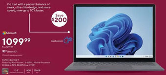 Staples Microsoft surface laptop go 2 offer