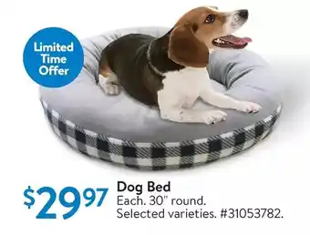 Walmart Dog bed offer