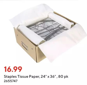 Staples Staples tissue paper offer