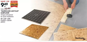 Lowe's "barricade air plus" subfloor offer