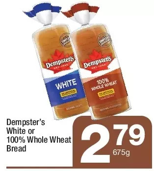 Highland Farms Dempster's white or 100% whole wheat bread offer