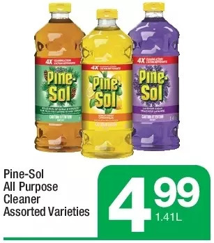Highland Farms Pine-sol all purpose cleaner offer